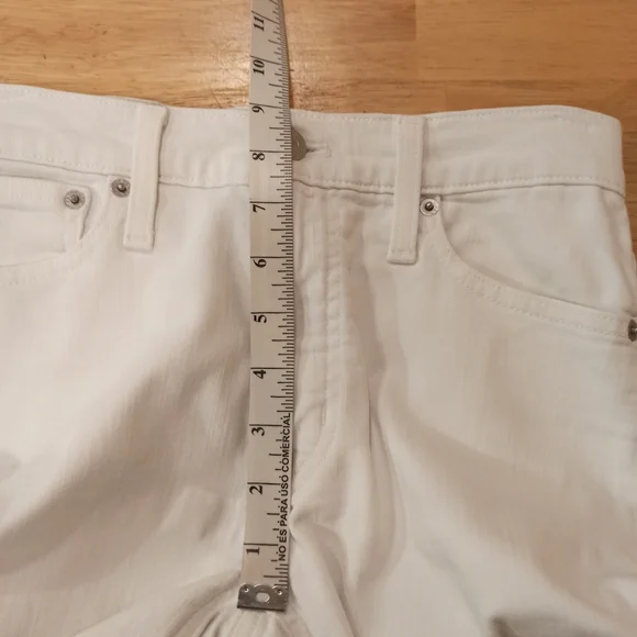 J Crew Flare Crop Jean in White Denim Signature Stretch Women's 25 - Picture 14 of 16